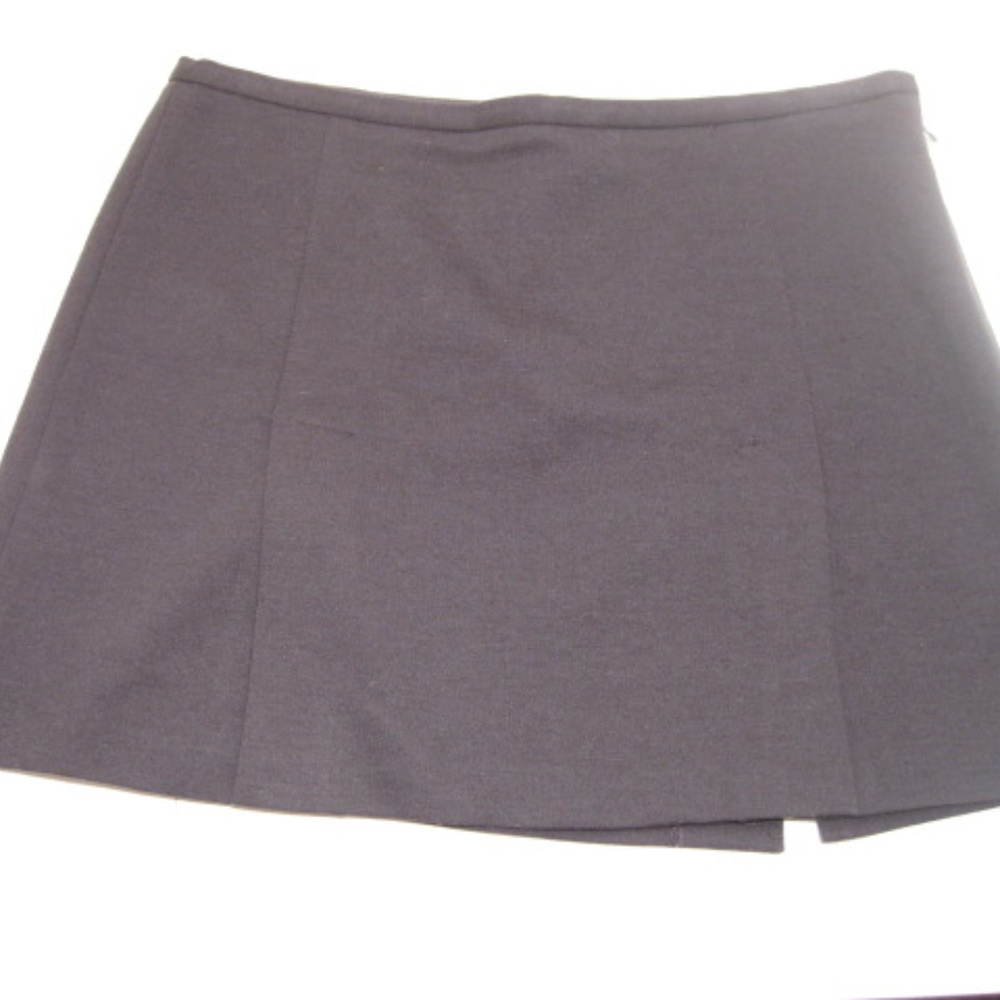 BCBG Maxazria Charcoal Gray Vented Mini Skirt 10
